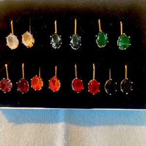 New in box 7 pairs of costume earrings